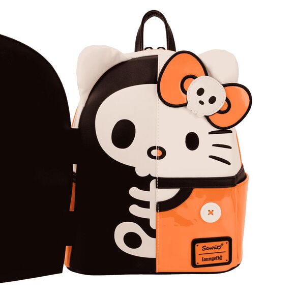 Loungefly X Sanrio NYCC Hello Kitty Skeleton Costume Glow Mini Backpack - Picture 2 of 8